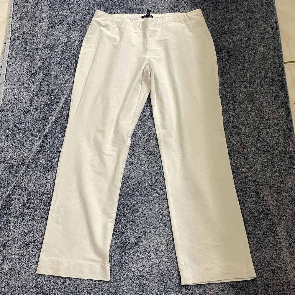 Eileen Fisher washable stretch crop pant L